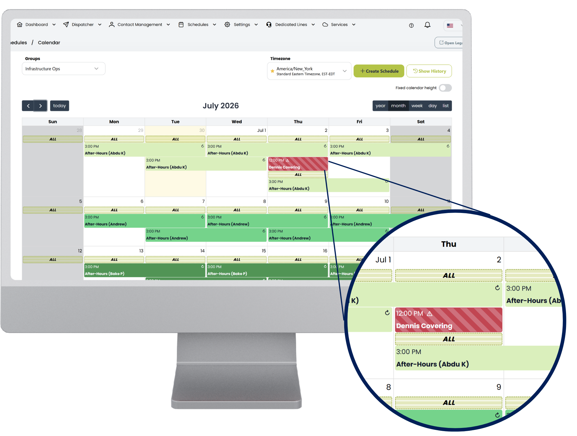 Advanced On-Call Schedule Exceptions