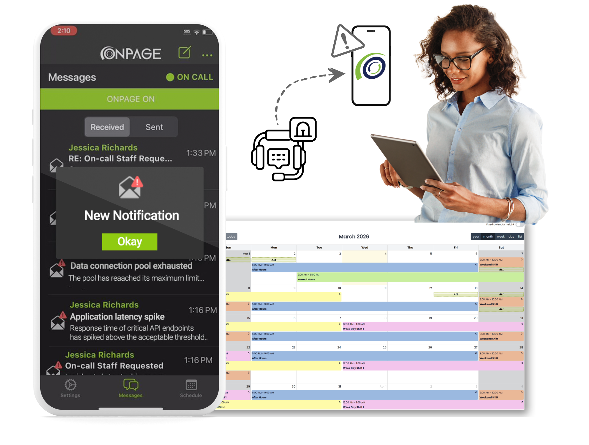 Dispatcher to Phone Alert