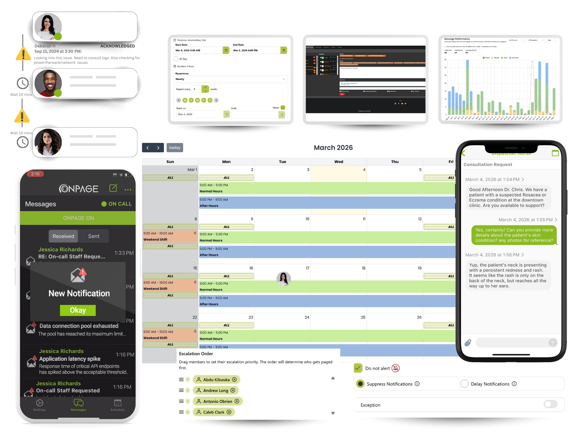 OnPage on-call Schedule Display