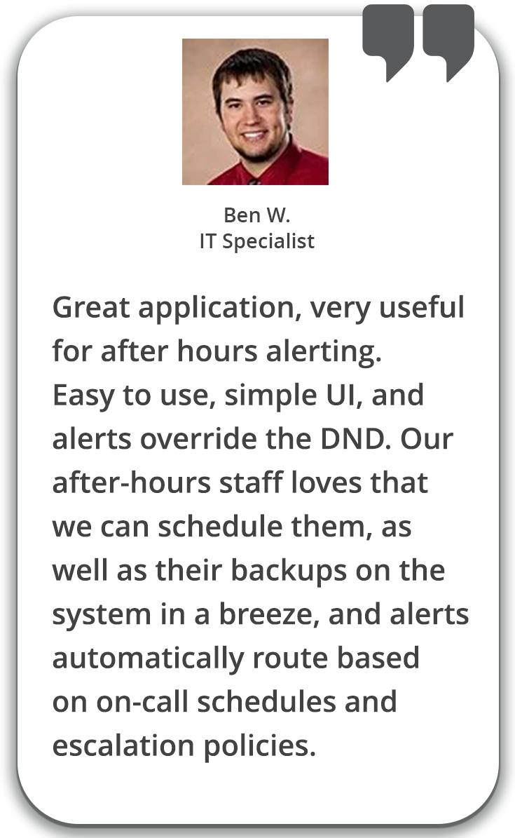 Ben W testimonial