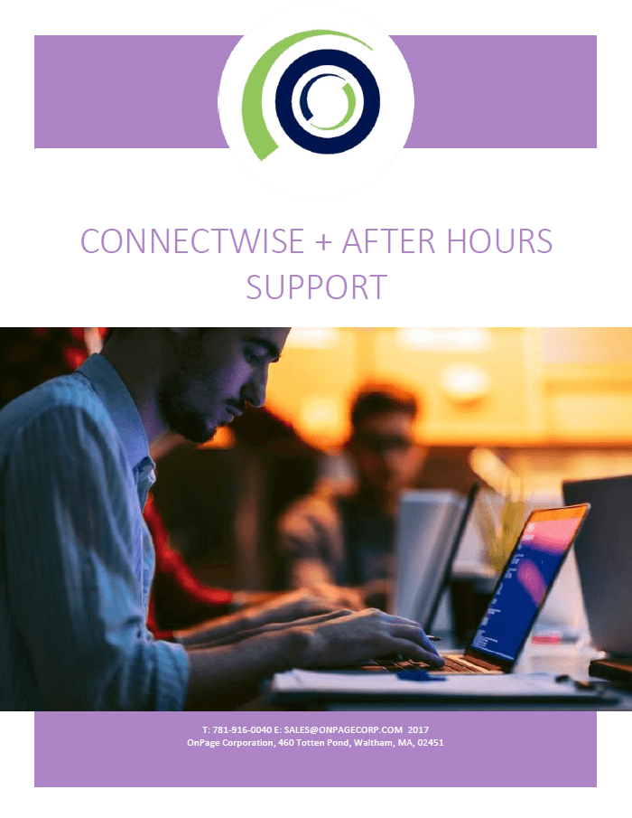 ConnectWise After hours support cover
