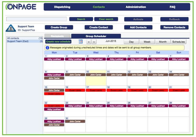 On-Call Scheduling Management