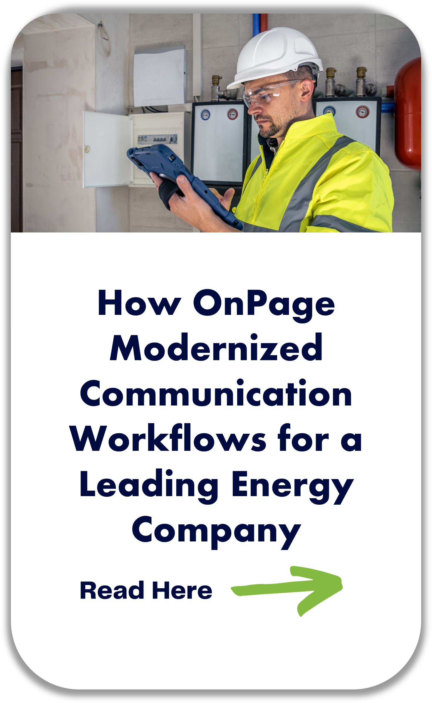 OnPage and energy company case study