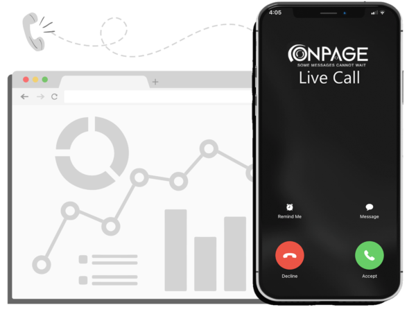 OnPage live call routing and reports