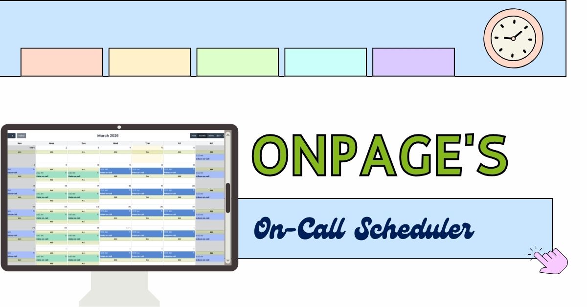 onpage's on call scheduler
