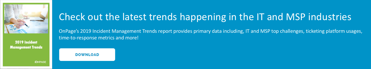 2019 Incident Management Trends Infographic