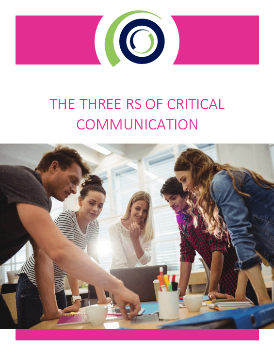 The 3 Rs of Critical Communication cover 1