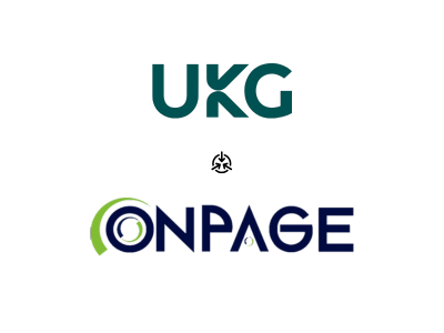 An image with the UKG and OnPage logos.