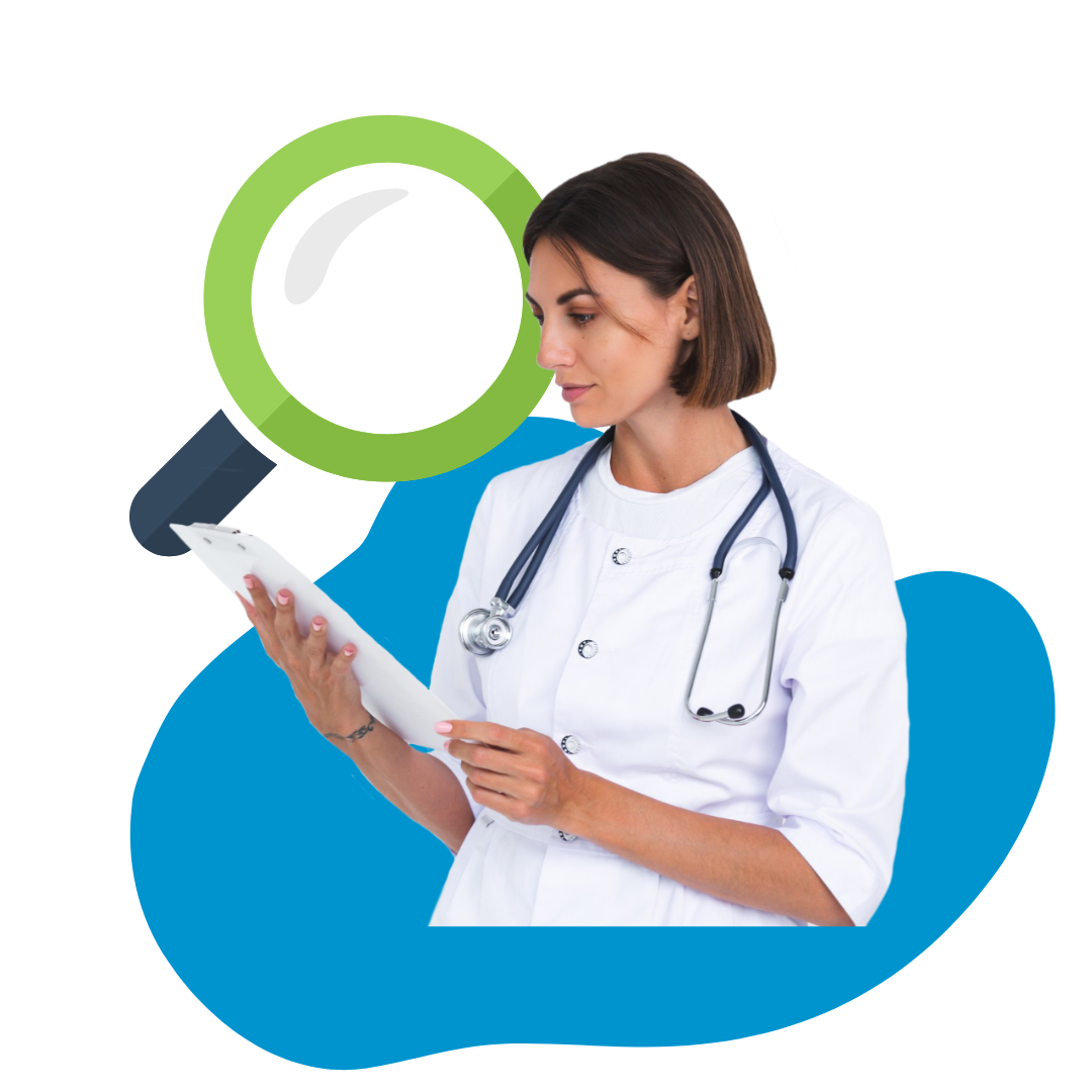 healthcare professional assessing the needs of their clinic