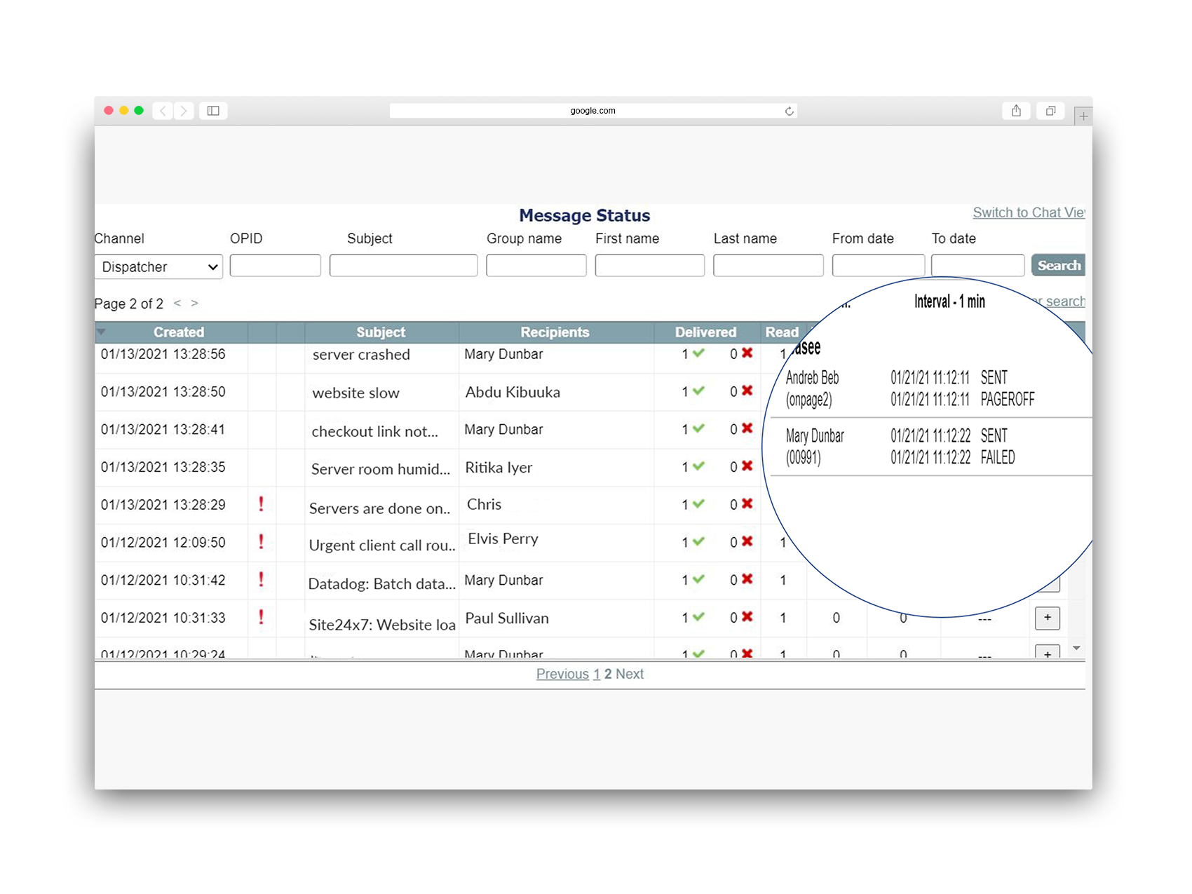 post-incident reports