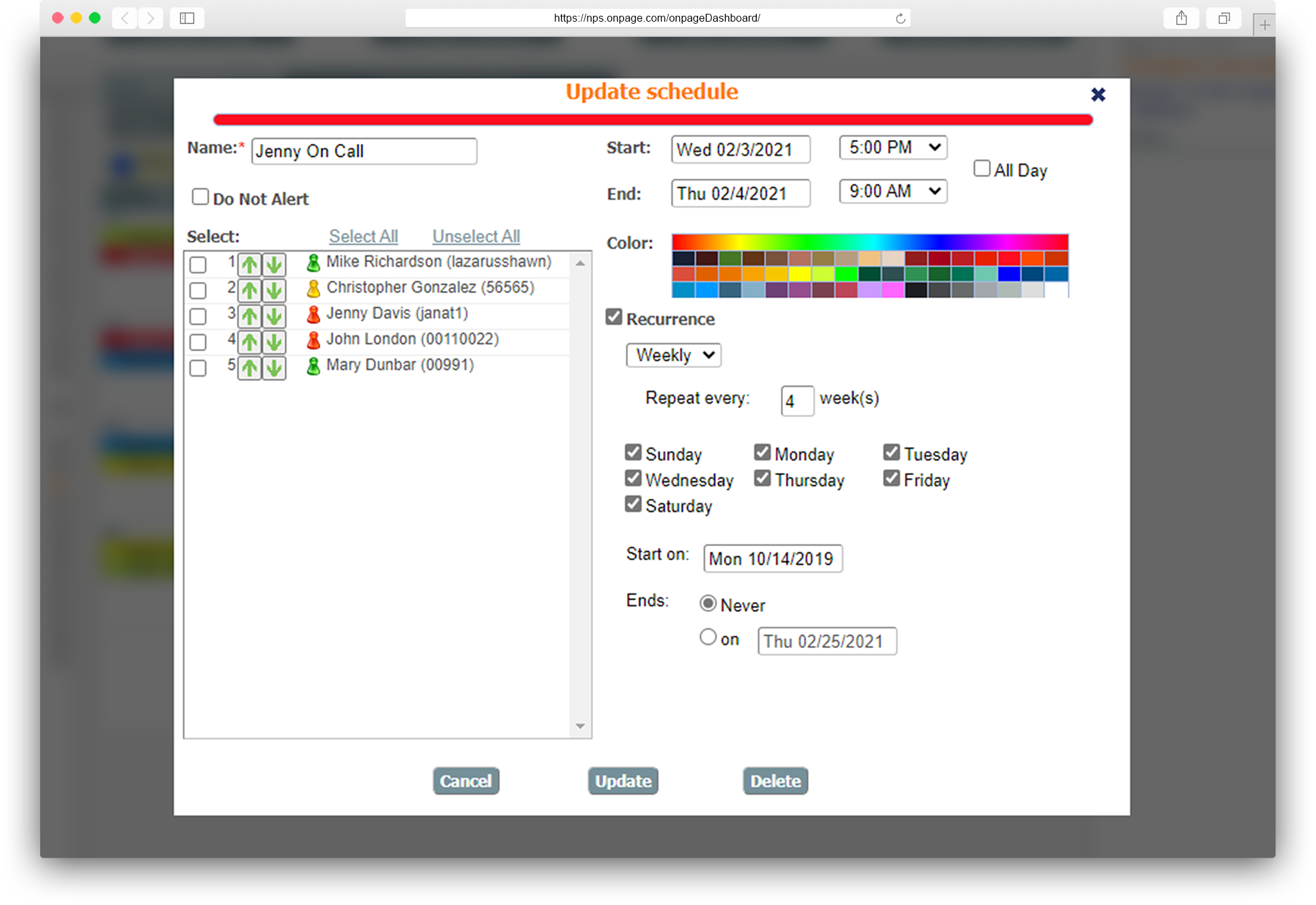 IT incident alert management