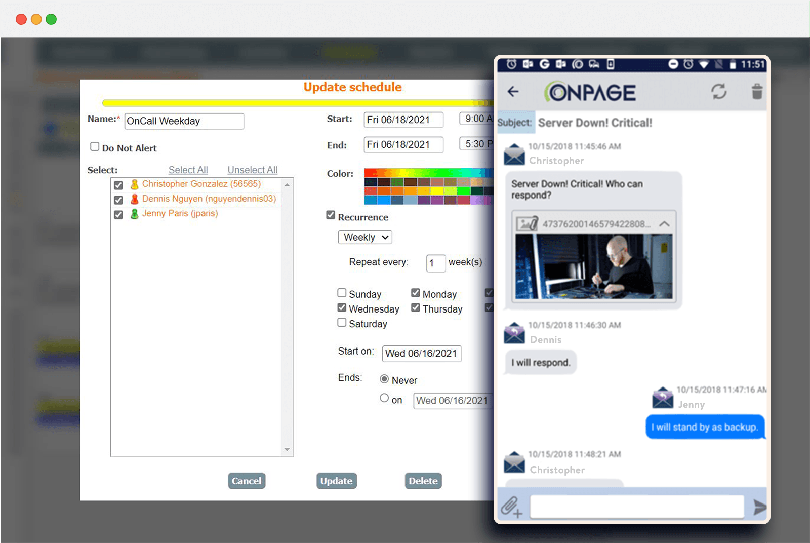 digital on-call scheduling