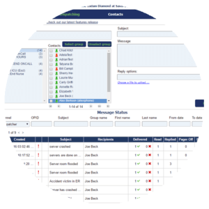 OnPage dispatcher allows you to send messages to OnPage users