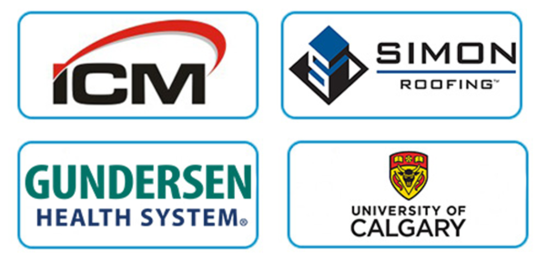facility management clients of OnPage including: ICM, Simon Roofing, Gundersen Health System, and University of Calgary.