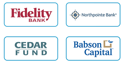 OnPage serves financial institutions including: Fidelity Bank, Northpointe Bank, Cedar Fund, and Babson Capital.