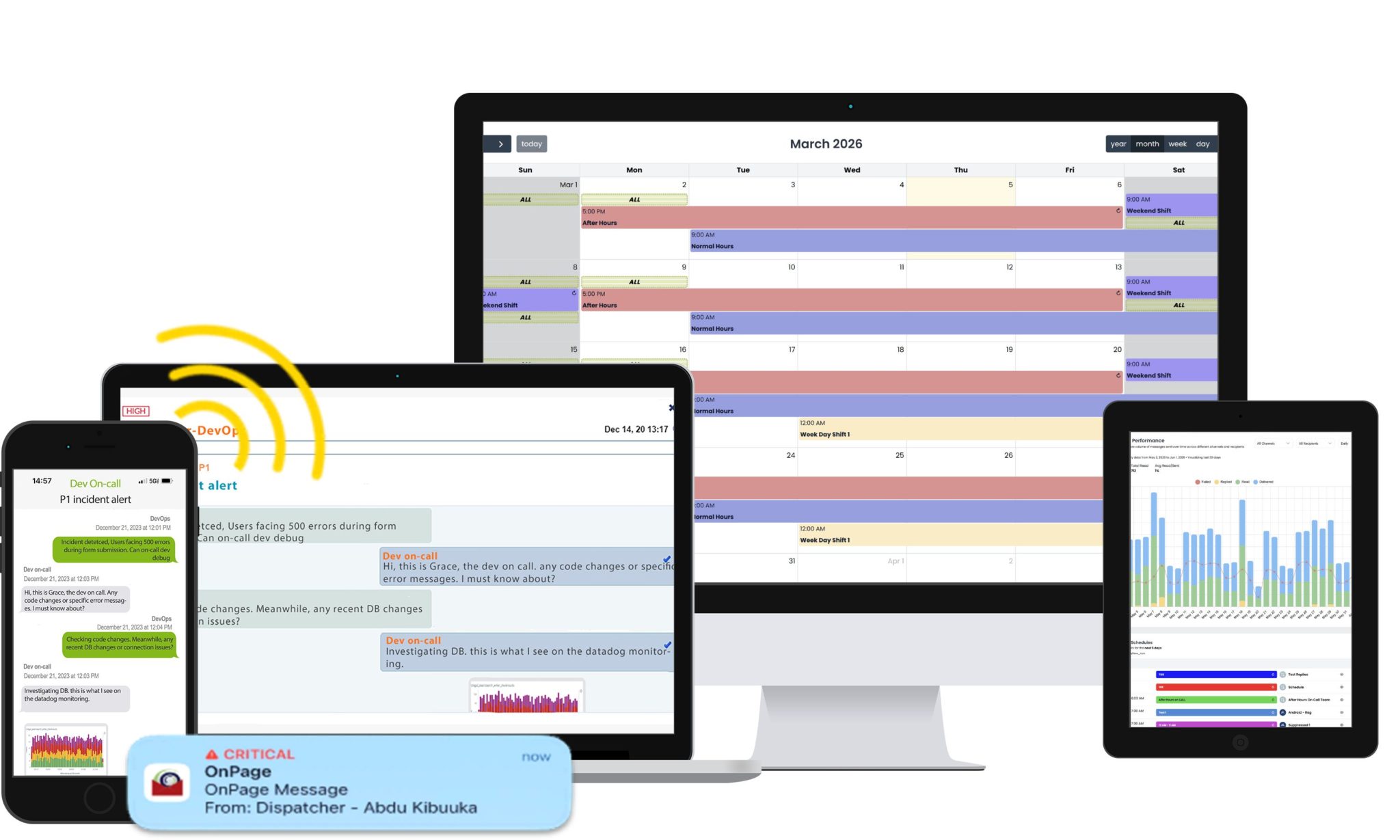 Full OnPage system IT Mockup