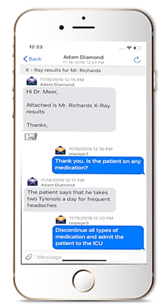 HIPAA texting app