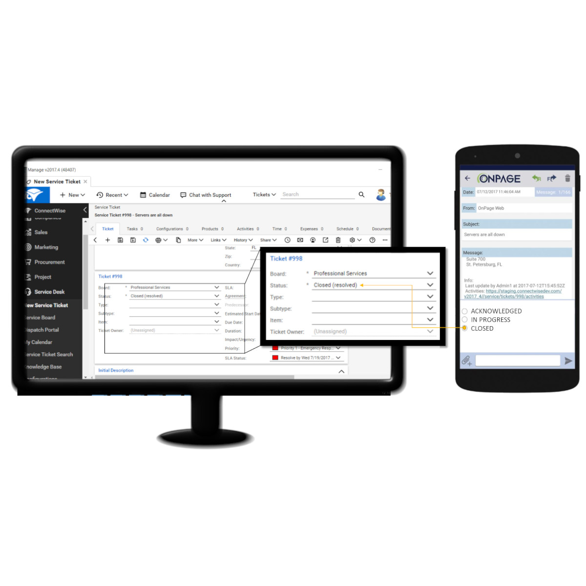 ConnectWise integration