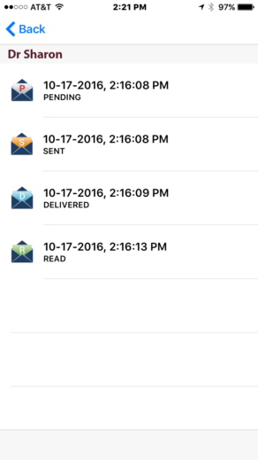 Live status updates