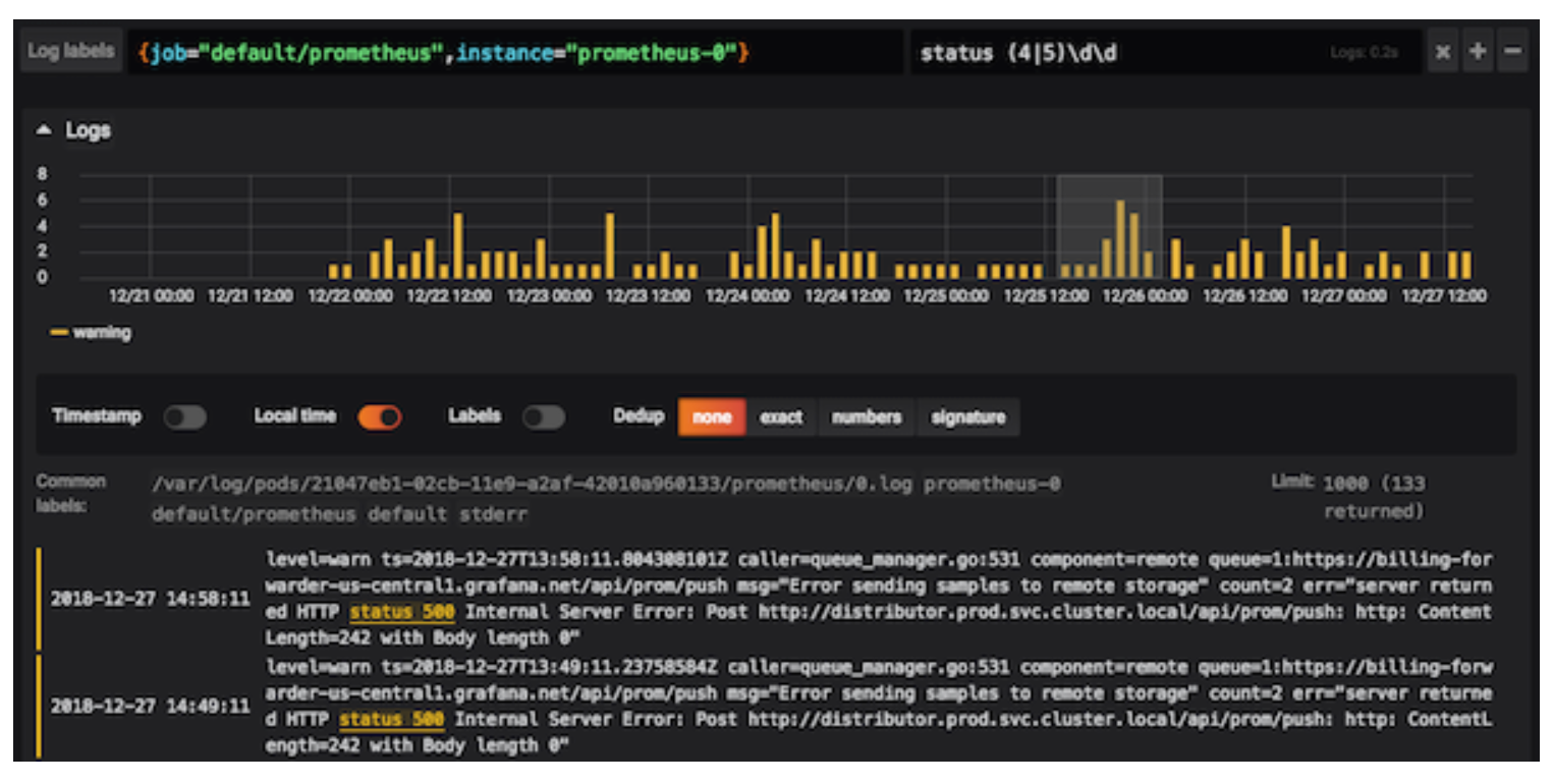 Loki Grafana Log Management Dashboard