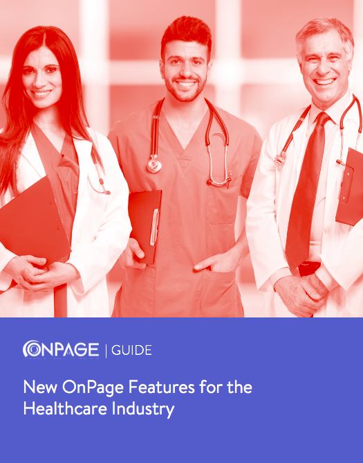 new onpage features for the healthcare industry