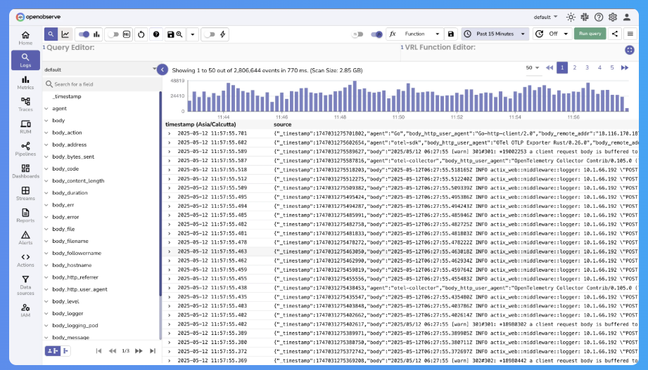 OpenObserve Log Management