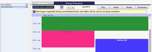 Web Based On Call Scheduler