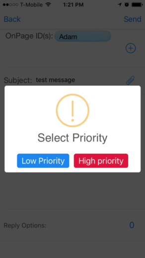 Select priorities