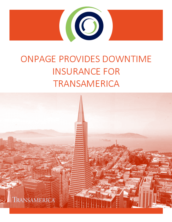 ONPAGE PROVIDES DOWNTIME INSURANCE FOR TRANSAMERICA whitepaper