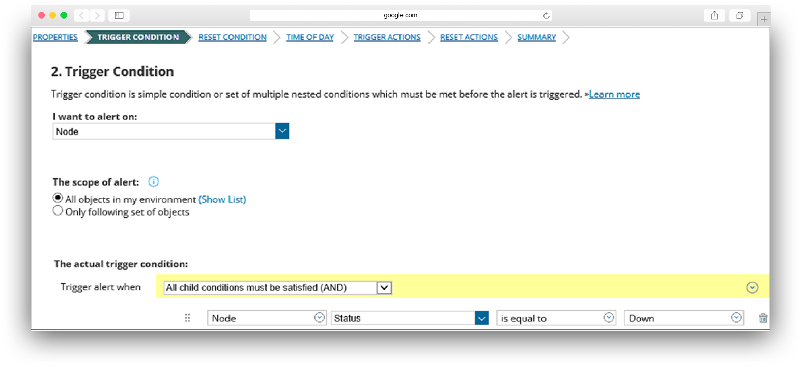 SolarWinds Orion Notification Setup