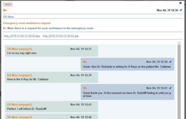 Reply back to dispatcher