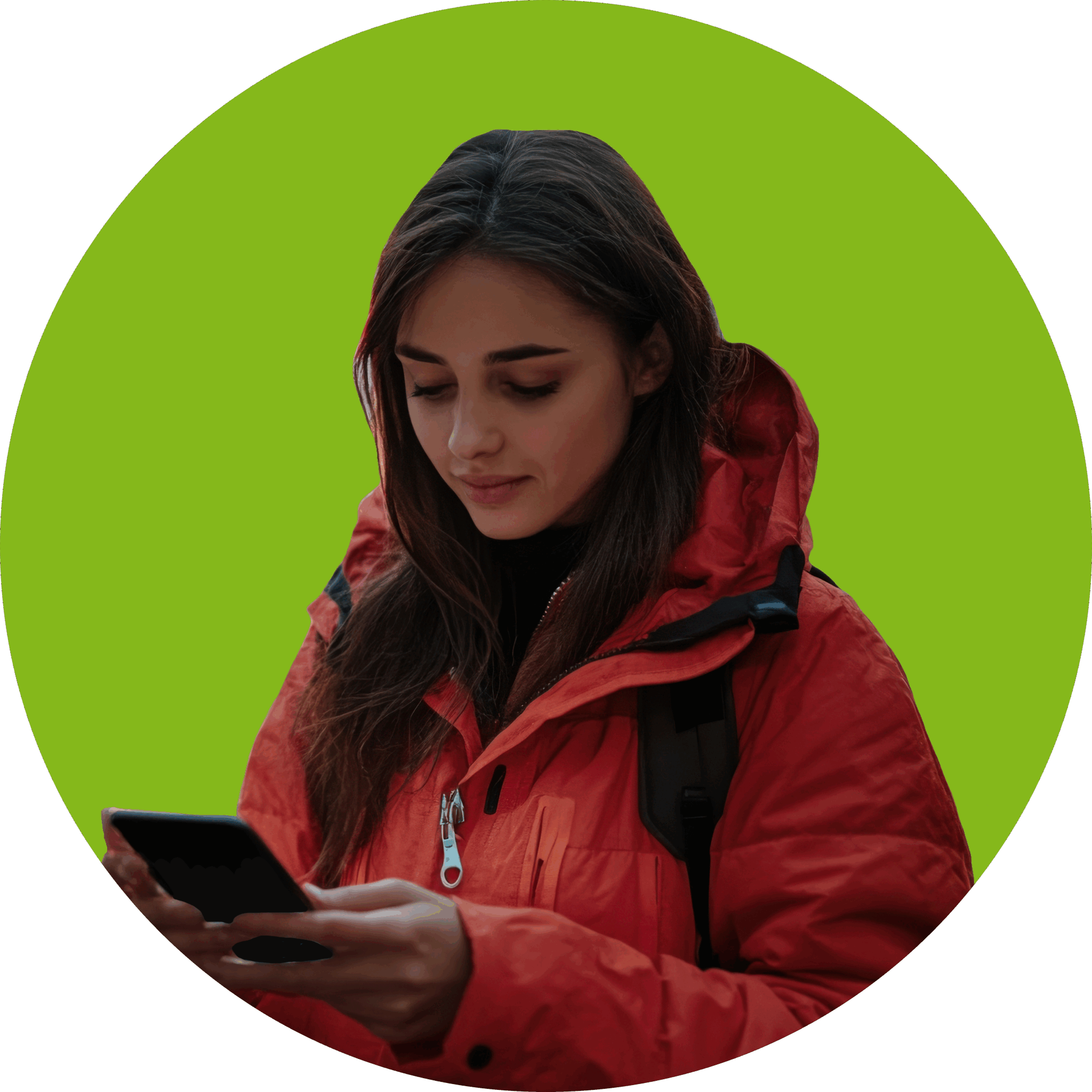 Paramedic using secure messaging app to communicate with hospital about an incoming patient