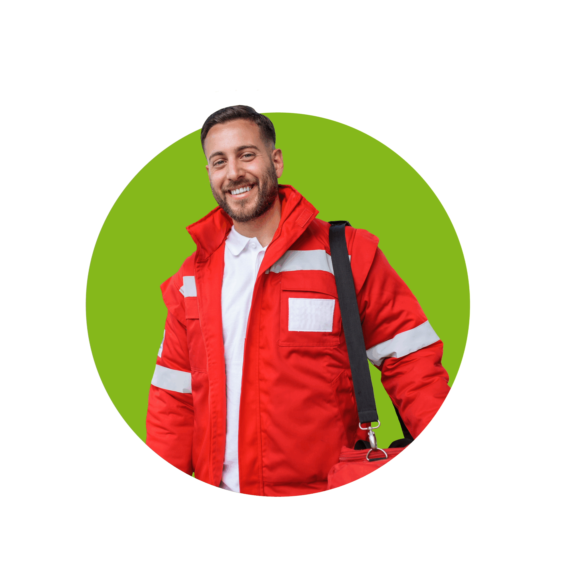 EMT/paramedic smiling
